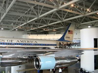 72-7000 - 1972 Boeing VC-137C AIR FORCE ONE, aka 27000, 4 Pratt & Whitney TF-33-PW-102 low bypass ratio Turbofans 18,000 lbf st each. At Ronald Reagan Presidential Library and Museum. You may tour interior length but photography IS NOT permitted inside aircraft. - by Doug Robertson