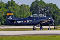 N828JC @ KLAL - North American T-28B Trojan [219-11] Lakeland-Linder~N 16/04/2010 - by Ray Barber