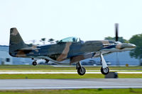 N51DL @ KLAL - North American P-51D Mustang [109-26890] Lakeland-Linder~N 15/04/2010. Cavalier conversion. - by Ray Barber