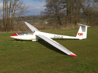 G-CFJK - 1983 Centrair Pegasus 101A (with ex. R&D D section wings). Pictured at the South Wales Gliding Club, Gwernesney, Near Usk, Monmouthshire. - by David Lewis