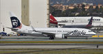 N565AS @ KLAX - Taxiing to gate at LAX - by Todd Royer