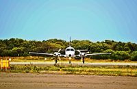 G-EMAX @ EGMD - Head on with a Lyddair PA31