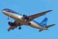 4K-AZ80 @ EGLL - Airbus A320-214 [2991] (Azerbaijan Airlines) Home~G 05/11/2014. On approach 27R. - by Ray Barber