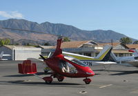 N509QB @ SZP - 2014 Burton Autogyro Gmbh CAVALON, Rotax 914UL Turbocharged 93.3 Hp, 3 blade pusher FP prop, two-blade rotor of extruded aluminum via gear-reduction drive. Experimental class kit built. Stunning workmanship! Rare attraction! - by Doug Robertson