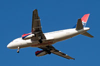 YU-APE @ EGLL - Airbus A319-131 [3252] (Air Serbia) Home~G 27/02/2015. On approach 27R.