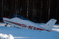 OH-MFB @ EFJY - This MFI-9 looks like it has been abandoned in the snow behind the Aviation Museum of Central Finland in Tikkakoski. - by Henk van Capelle