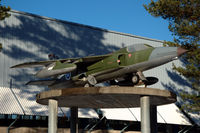 GN-104 @ EFJY - Folland Gnat F.1 of the Finnish Air Force displayed on a pedestal near the entrance to the Aviation Museum of Central Finland at Tikkakoski. - by Van Propeller
