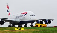 G-XLEA @ EGMH - A dull day at Manston brightened up by BA's 1st SuperJumbo - by Jordi Ross