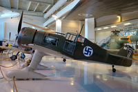 FR-110 @ EFJY - Fokker D.XXI fighter of the Finnish Air Force preserved at the Aviation Museum of Central Finland at Tikkakoski. Equipped with skis. - by Van Propeller