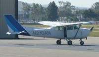 N210AN @ KRHV - One of Nice Air's flight school's Cessna 172M parked at transient parking. - by Chris L.