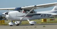 N787SP @ KRHV - A local 2001 Cessna 172S owned by TradeWinds taxing out for departure. - by Chris L.