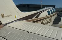N6666N @ KRHV - A cool transient Beechcraft Bonanza 36 parked at Nice Air. - by Chris L.