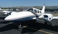 N43130 @ KRHV - A local 1983 Piper Seneca sitting on the Nice Air ramp. - by Chris L.