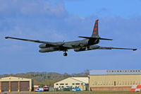 80-1096 @ EGVA - U-2S, callsign Dragon 21, coded BB, Beale AFB California based, 9th Reconnaissance Wing, seen just before the Chase car caught it up. - by Derek Flewin
