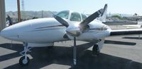 N1014W @ KRHV - A beautiful 1973 Beechcraft Baron 55 sitting in front of the Lafferty Aircraft Sales hangar waiting to be sold. - by Chris L.