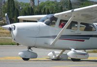 N787SP @ KRHV - A local 2001 Cessna 172SP stuck on taxiway Y with a flat tire. - by Chris L.