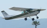 N67384 @ KRHV - A local 1978 Cessna 152 taking off on runway 31R. - by Chris L.