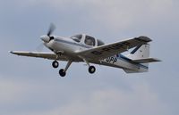 G-PUPP @ EGFH - Resident Pup 150 departing Runway 22. - by Roger Winser