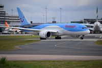 G-TUIG @ EGCC - G-TUIG taxing out to the runway for takeoff

photo taken from the AVP
