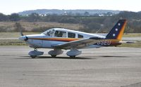 G-BSEU @ EGFH - Visiting Archer II operated by Herefordshire Aero Club. - by Roger Winser