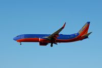 N8648A @ KLAS - Southwest Airlines, is here on short finals at Las Vegas Int'l(KLAS) - by A. Gendorf