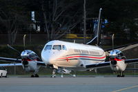 N814BB @ KMRY - SAAB 2000 at KMRY during the AT&T ProAm Golf Tournament 2015. - by Tom Vance