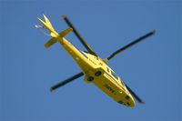 F-GLEH @ LFRB - Agusta A-109E Power, Flight over Brest-Bretagne airport (LFRB-BES) - by Yves-Q