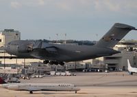 04-4131 @ MIA - C-17 picking up Joe Biden's motorcade in Miami.  Made a rare landing on Rwy 30 due to the north side of the airport being closed for Departure of Air Force 2