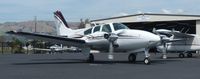 N1014W @ KRHV - A local 1973 Beecraft Baron 55 taxing out from the Lafferty Hangar for a short hop to San Jose International. - by Chris L.