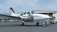N1014W @ KRHV - A local 1973 Beecraft Baron 55 taxing out from the Lafferty Hangar for a short hop to San Jose International. - by Chris L.