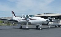 N1014W @ KRHV - A local 1973 Beecraft Baron 55 taxing out from the Lafferty Hangar for a short hop to San Jose International. - by Chris L.