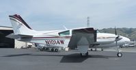 N1014W @ KRHV - A local 1973 Beecraft Baron 55 taxing out from the Lafferty Hangar for a short hop to San Jose International. - by Chris L.