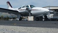 N1014W @ KRHV - A local 1973 Beecraft Baron 55 taxing out from the Lafferty Hangar for a short hop to San Jose International. - by Chris L.