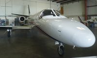 N255WT @ KRHV - A very rare 2007 Cessna Citation II sitting inside the Lafferty Aircraft Sales hangar waiting to be sold. - by Chris L.