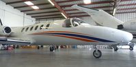 N255WT @ KRHV - A very rare 2007 Cessna Citation II sitting inside the Lafferty Aircraft Sales hangar waiting to be sold. - by Chris L.