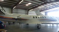 N255WT @ KRHV - A very rare 2007 Cessna Citation II sitting inside the Lafferty Aircraft Sales hangar waiting to be sold. - by Chris L.