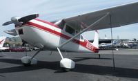 N2657Y @ KRHV - A 1962 Cessna 180E sitting beside the Lafferty Aircraft Sales hangar. - by Chris L.