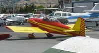 N47JL @ KRHV - A transient 1996 Vans RV-4 going to the Squadron 2 hangar for maintenance. - by Chris L.
