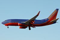 N719SW @ KLAS - Southwest Airlines, seen here on short finals at Las Vegas Int'l(KLAS) - by A. Gendorf