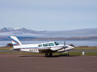 N4297A @ EGEO - On the apron at Oban Airport.