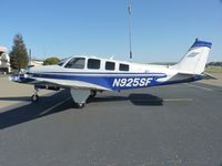 N925SF @ KRHV - A transient Beechcraft Bonanza G36 sitting on the transient ramp. - by Chris L.