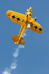 F-GKGZ @ LFRU - Pitts S-2A Special, Solo display, Morlaix-Ploujean airport (LFRU-MXN) air show in september 2014 - by Yves-Q