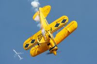F-GKGZ @ LFRU - Pitts S-2A Special, Solo display, Morlaix-Ploujean airport (LFRU-MXN) air show in september 2014 - by Yves-Q