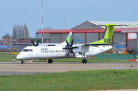 YL-BAQ @ EGSH - About to depart from Norwich. - by Graham Reeve
