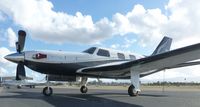 N476WA @ KRHV - A transient Piper Meridian sitting on the transient ramp at Reid Hillview. - by Chris L.