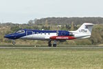 LX-LAR @ EGGW - Learjet 35A, c/n: 35A-653 at Luton - by Terry Fletcher