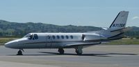 N717GK @ KLVK - A transient 2001 Cessna Citation II sitting on the ramp at Livermore Municipal. - by Chris L.