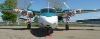 N520DR @ KTCY - A Rockwell Aero Commander 500 for sale sitting on the ramp at Tracy Municipal Airport. - by Chris L.