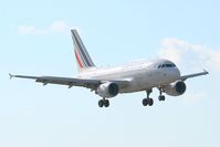 F-GUGF @ LFRB - Airbus A318-111, On final rwy 07R, Brest-Bretagne airport (LFRB-BES) - by Yves-Q