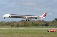 F-HMLK @ LFRB - Canadair CRJ-1000, On final rwy 25L, Brest-Bretagne airport (LFRB-BES) - by Yves-Q